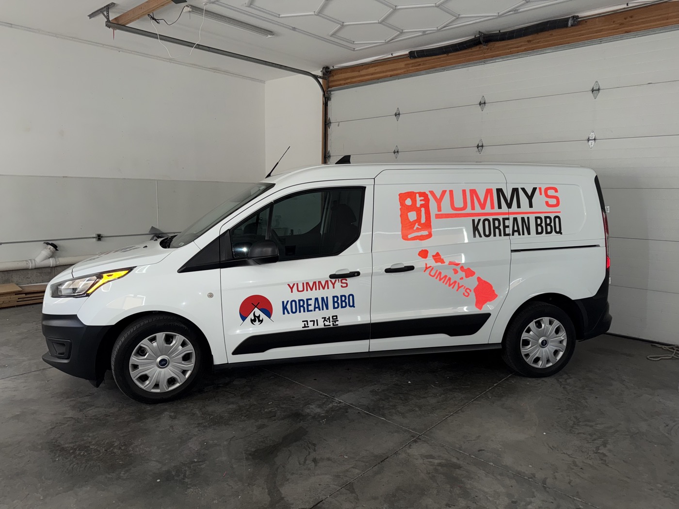 Yummy's Korean BBQ commercial van wrap — Summit Wraps Utah