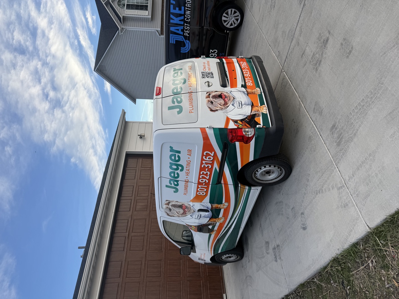 Jaeger Plumbing Heating & Air van full wrap — Summit Wraps Utah