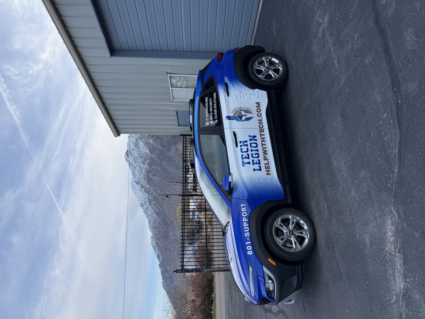 Tech Legion IT company Hyundai Kona full wrap — Summit Wraps Utah