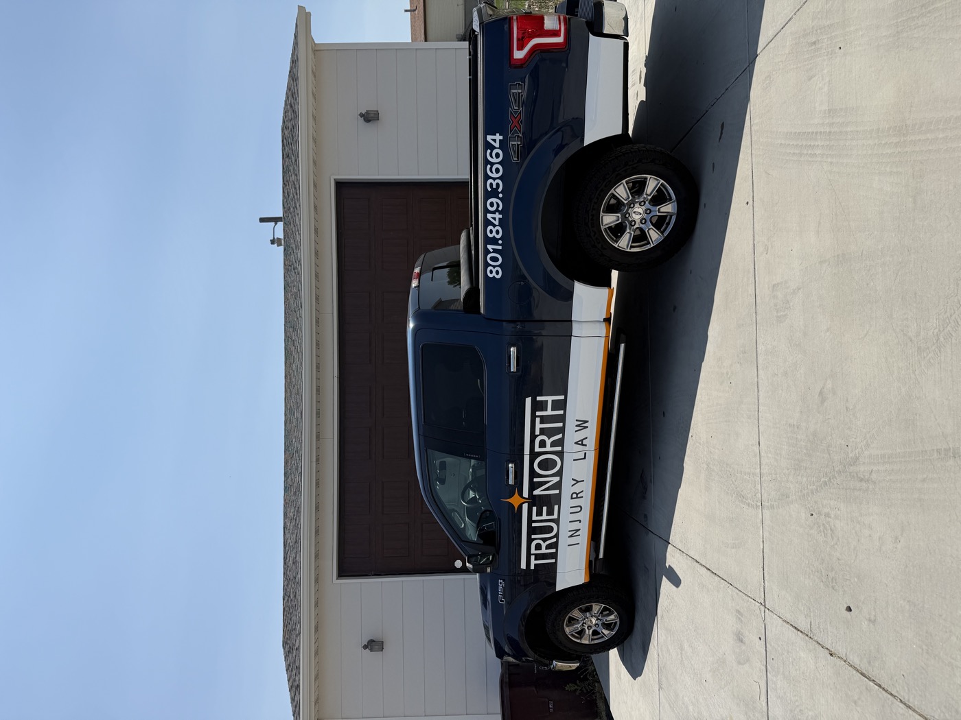 True North Injury Law F-150 truck wrap — Summit Wraps Utah