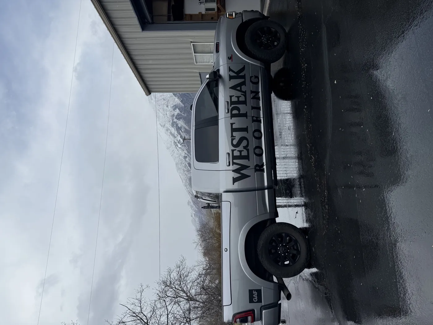 West Peak Roofing truck wrap by Summit Wraps Utah