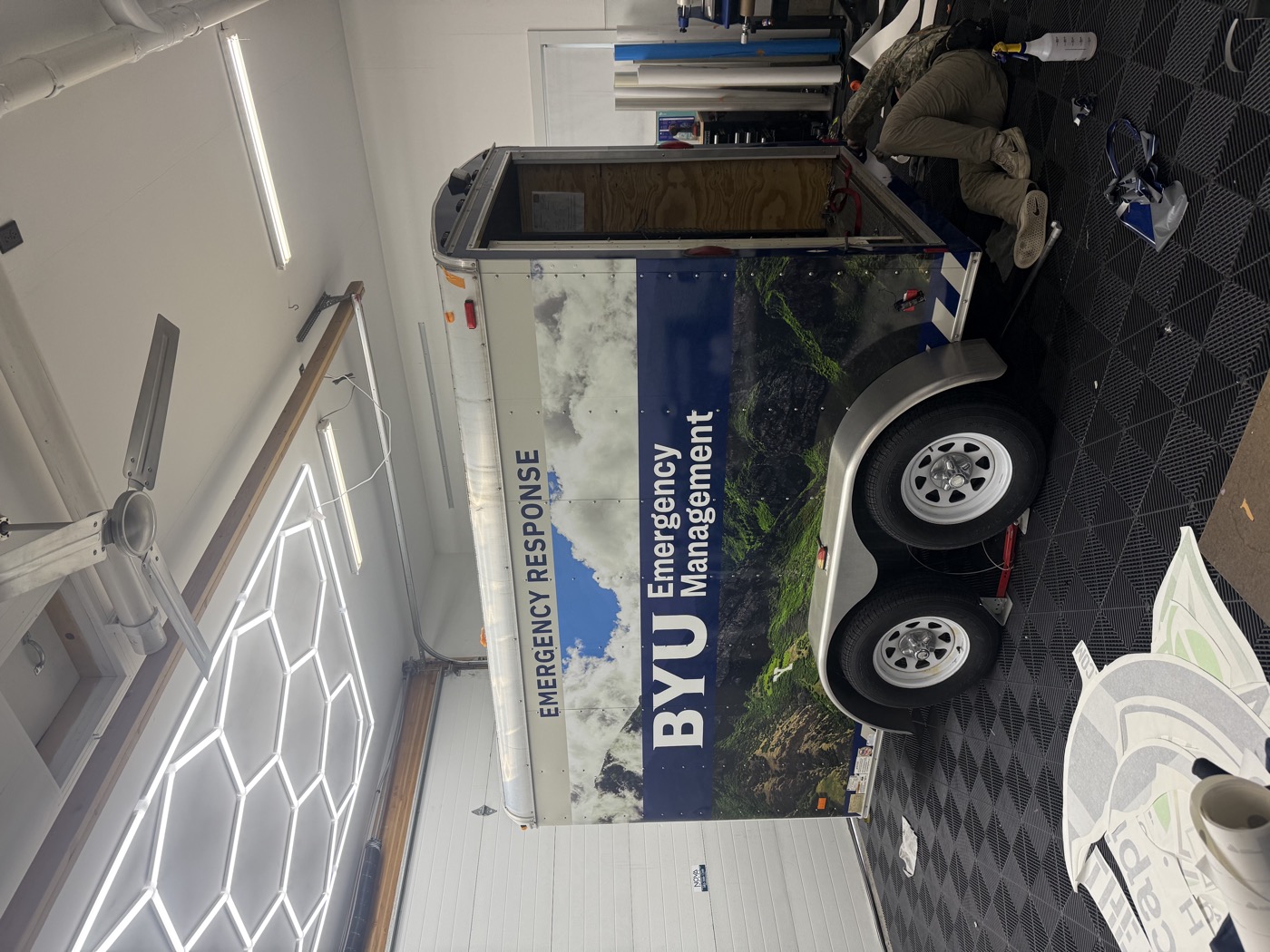 Commercial enclosed trailer full wrap — Summit Wraps Utah